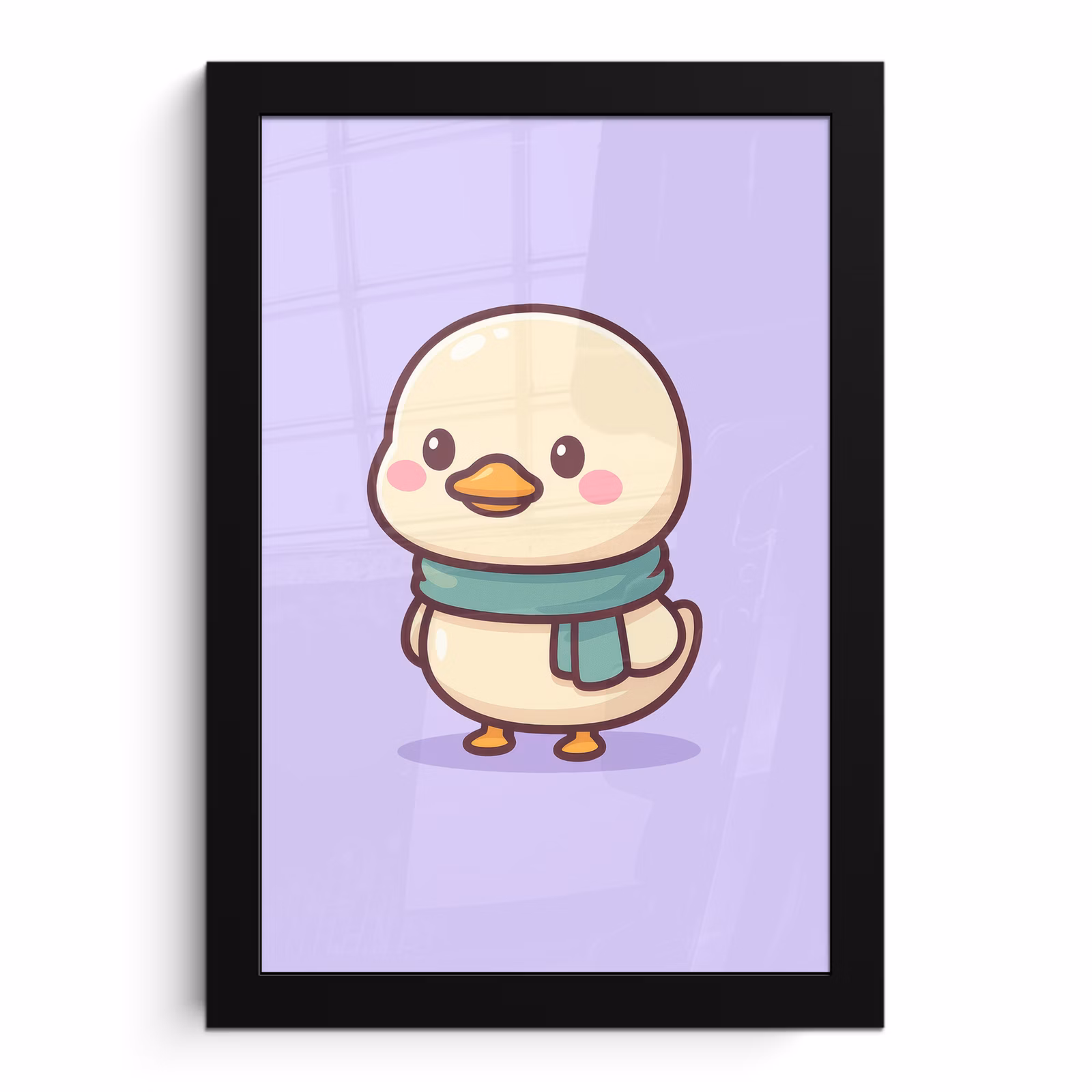 Bilder mit Rahmen - Duck - Schal - Lila — 1