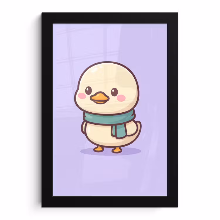 Bilder mit Rahmen - Duck - Schal - Lila — 1