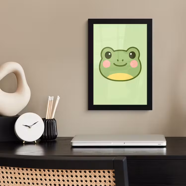 Bilder mit Rahmen - Frosch - Grün - Freundlichkeit — 2
