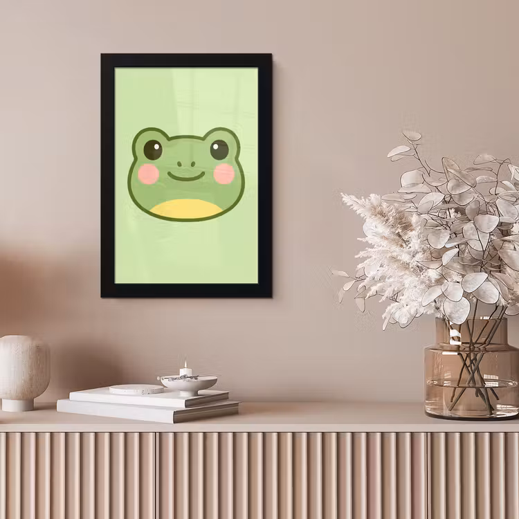 Bilder mit Rahmen - Frosch - Grün - Freundlichkeit — 4