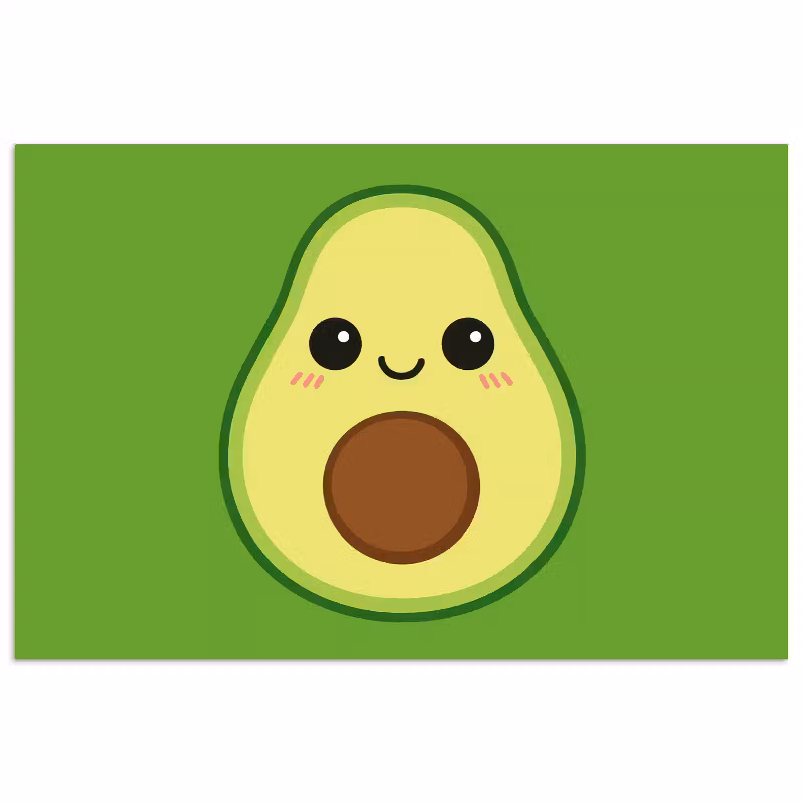 Poster - Avocado - Grün - Verspielt — 1