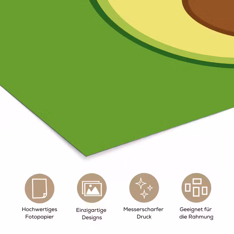 Poster - Avocado - Grün - Verspielt — 5