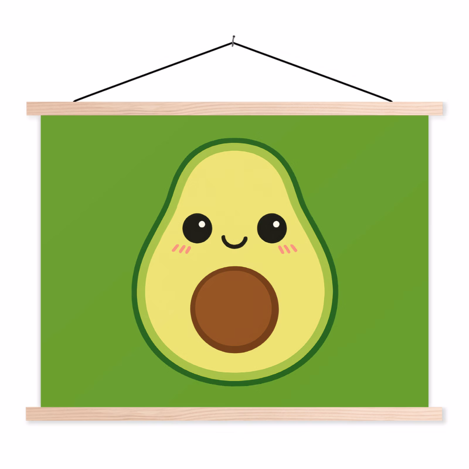Stoffbild - Avocado - Grün - Verspielt — 1