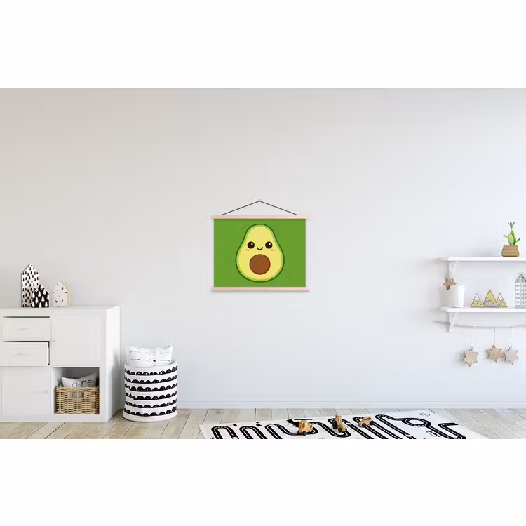 Stoffbild - Avocado - Grün - Verspielt — 2