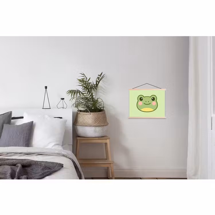 Stoffbild - Frosch - Grün - Freundlichkeit — 3