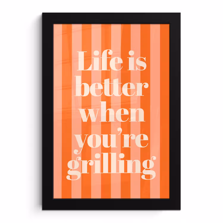 Bilder mit Rahmen - Text - Gestreift - Orange - Sommer — 1