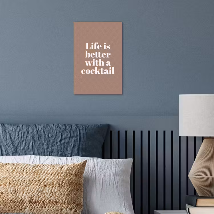 Poster - Cocktail - Text - Muster - Weiß — 3