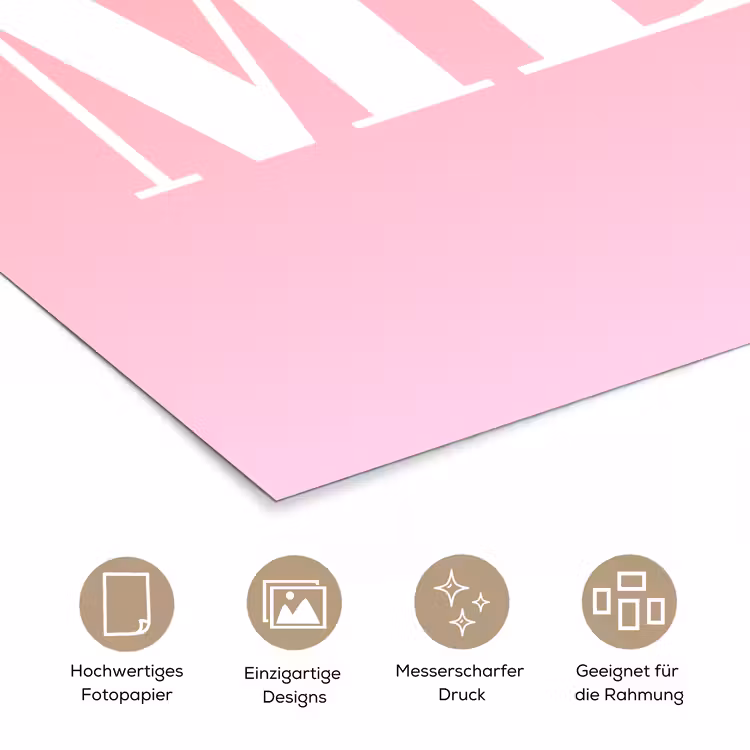 Poster - Startseite - Buchstaben - Groß - Rosa — 5
