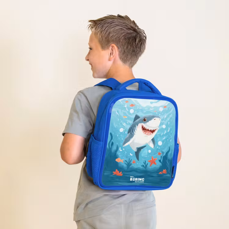 Kinderrucksack - Blau - Hai - Wasser - Meer — 5