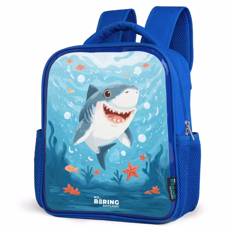Kinderrucksack - Blau - Hai - Wasser - Meer — 8