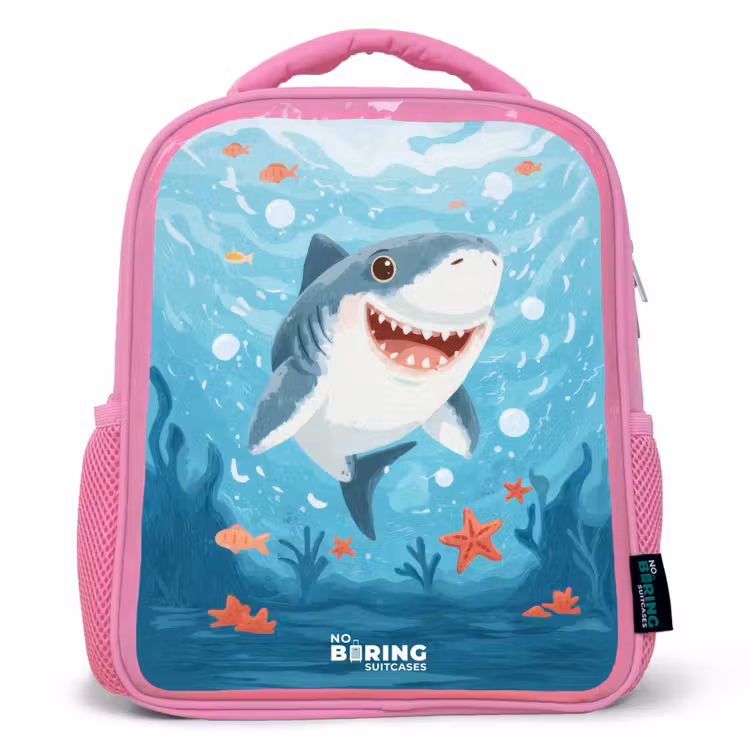Rucksack Kind - Rosa - Hai - Wasser - Meer — 1