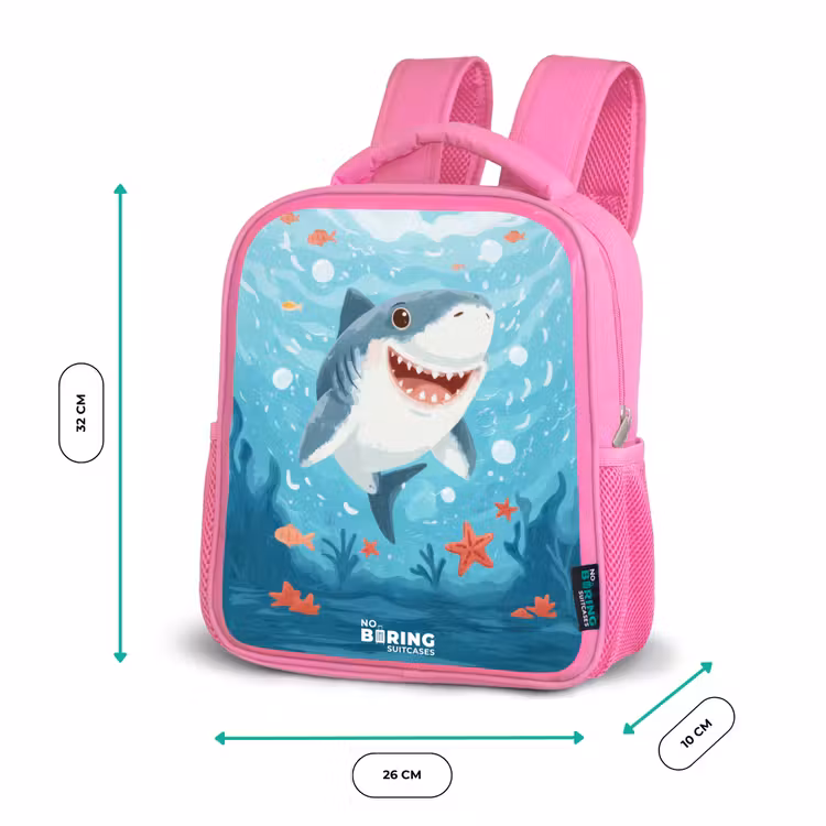 Rucksack Kind - Rosa - Hai - Wasser - Meer — 4