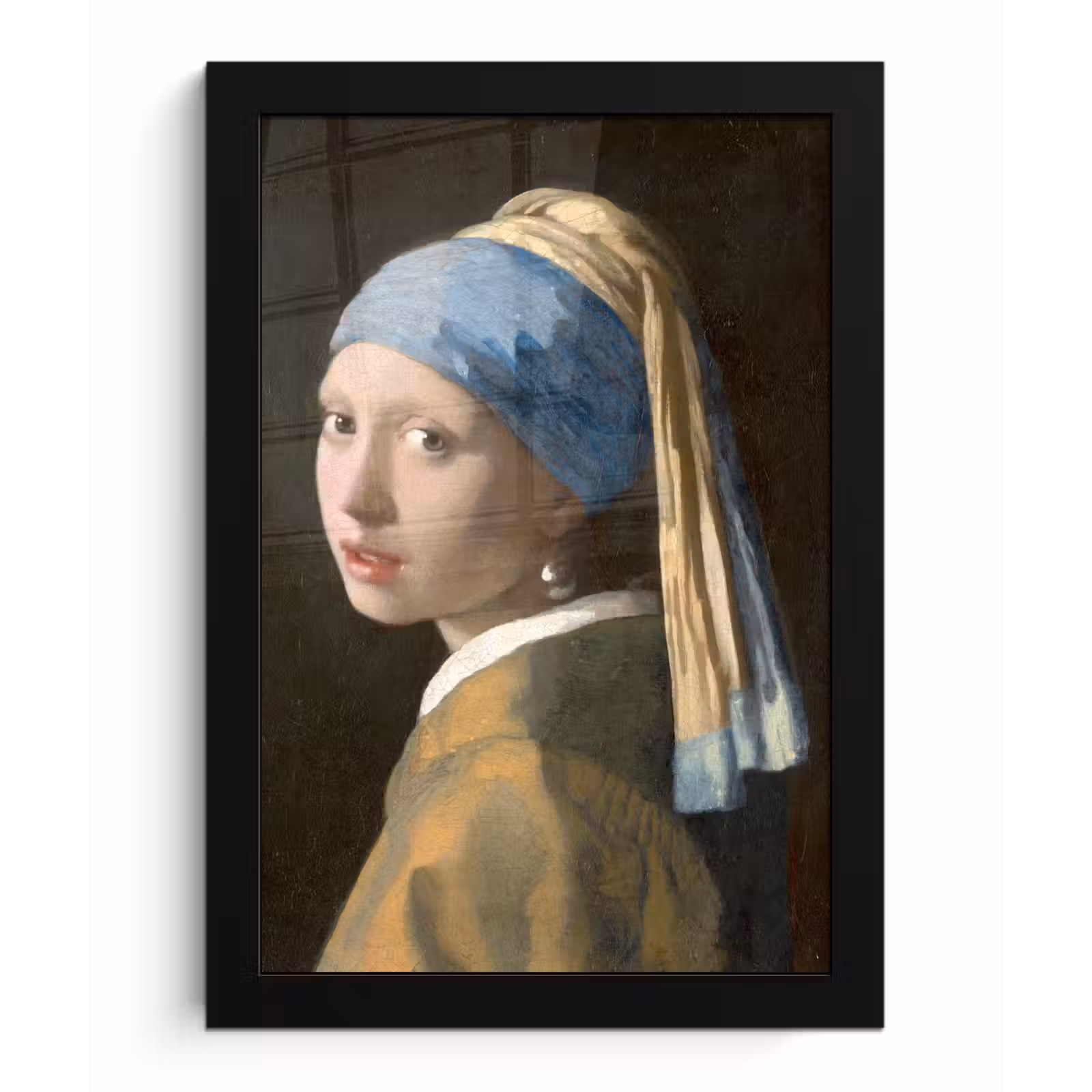 Bilder mit Rahmen - Das Mädchen mit dem Perlenohrring - Gemälde von Johannes Vermeer — 1