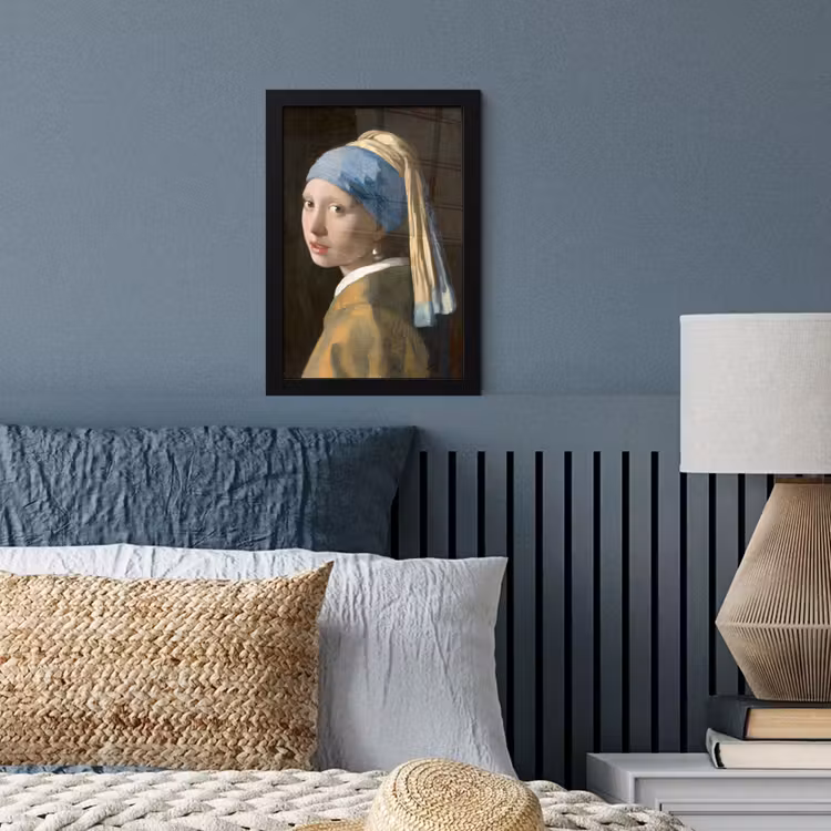Bilder mit Rahmen - Das Mädchen mit dem Perlenohrring - Gemälde von Johannes Vermeer — 3