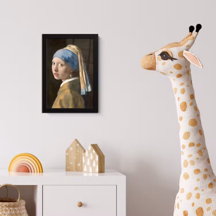 Bilder mit Rahmen - Das Mädchen mit dem Perlenohrring - Gemälde von Johannes Vermeer — 5
