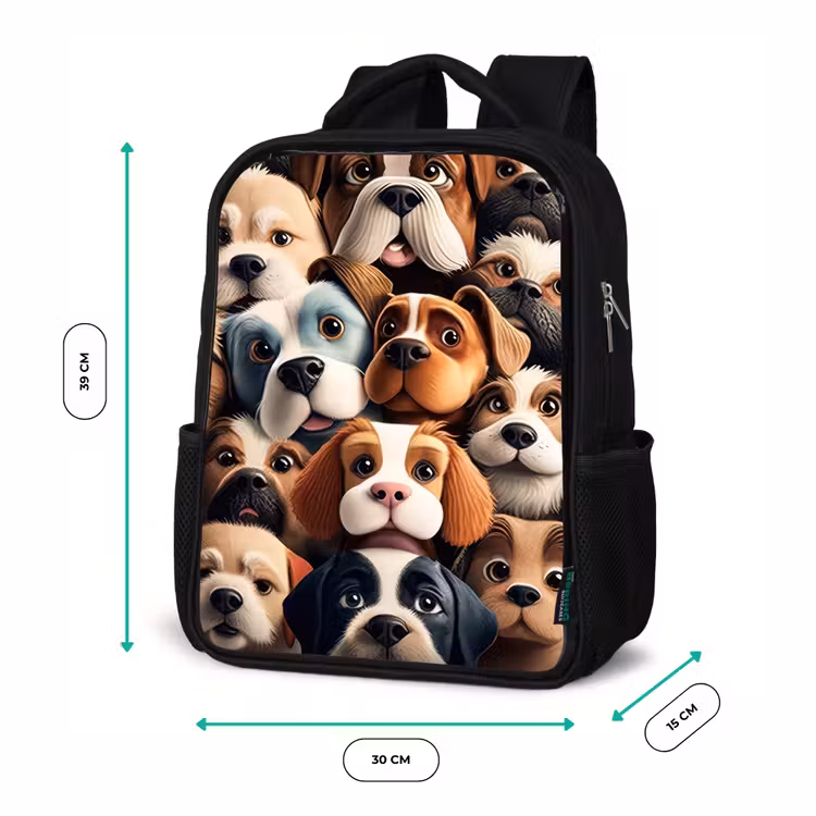Kinderrucksack - Schwarz - Kläffende Bande — 8