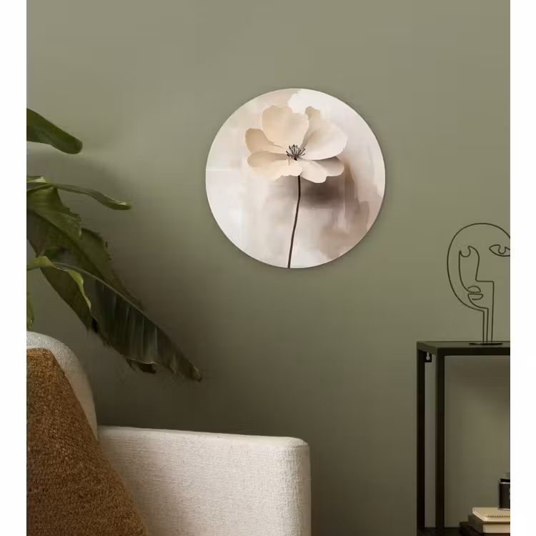 Forexbild Rund - Blume - Beige - Farbe - Schatten — 3