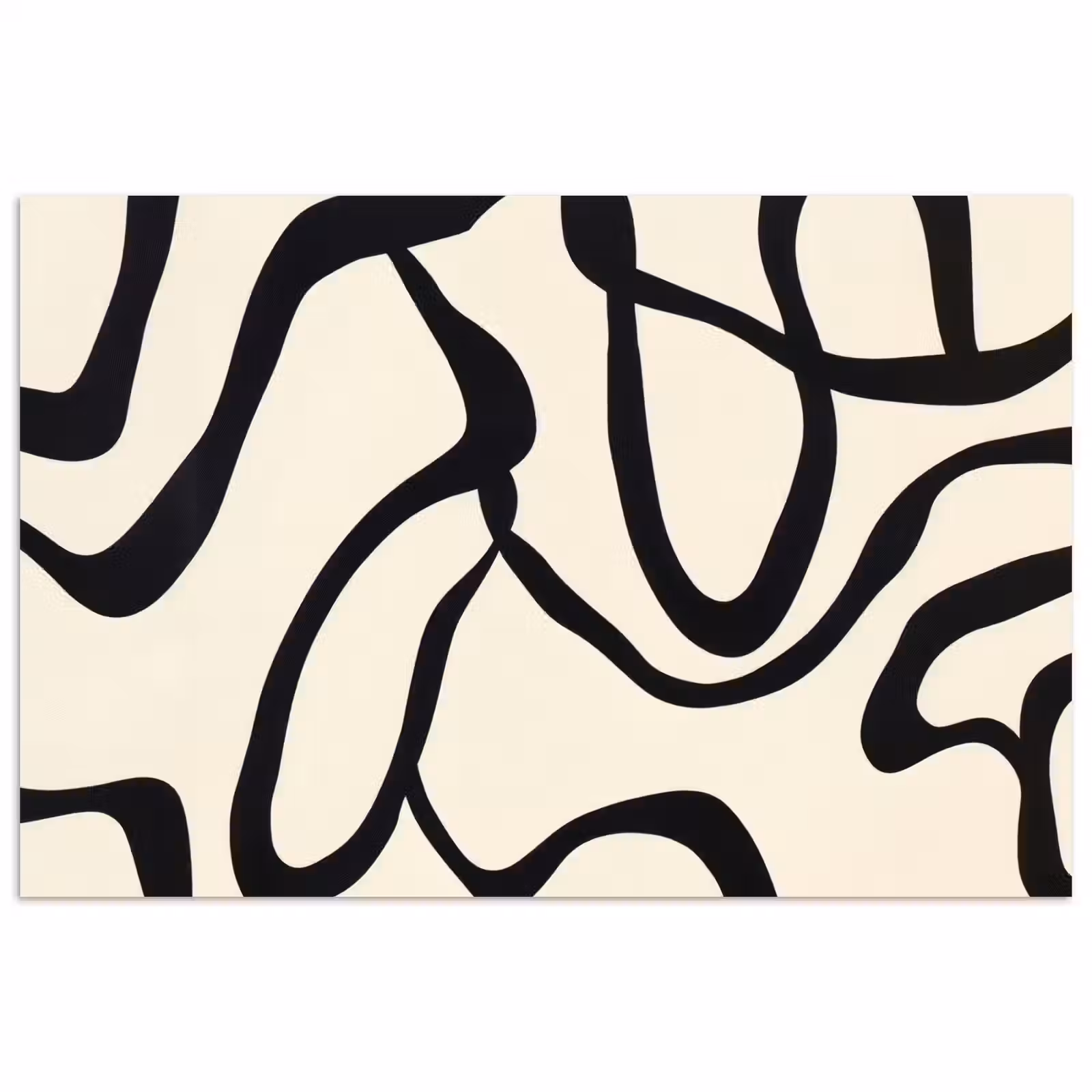 Poster - Abstrakt - Linien - Modern - Beige — 1