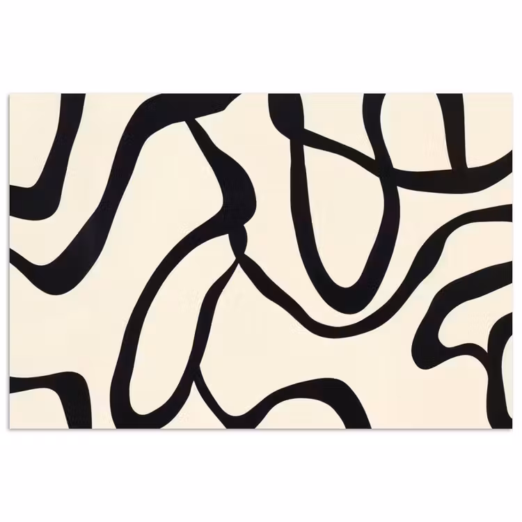 Poster - Abstrakt - Linien - Modern - Beige — 1
