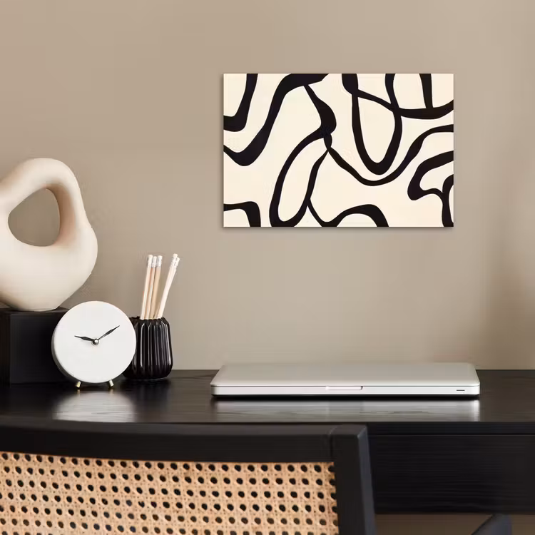Poster - Abstrakt - Linien - Modern - Beige — 2