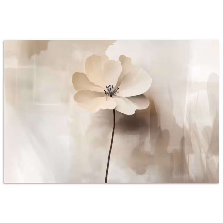 Poster - Blume - Beige - Farbe - Schatten — 1