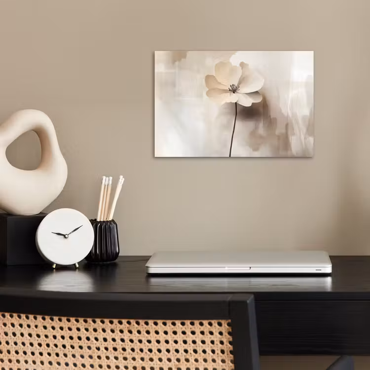 Poster - Blume - Beige - Farbe - Schatten — 2