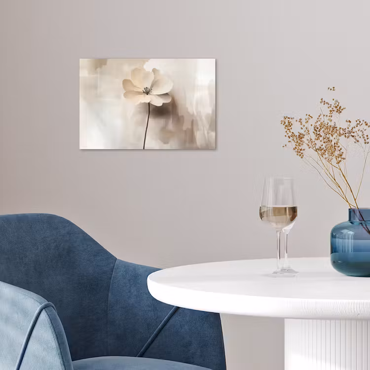 Poster - Blume - Beige - Farbe - Schatten — 4