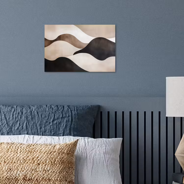 Poster - Wellen - Abstrakt - Beige — 3