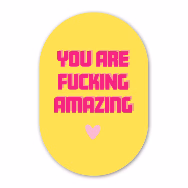Forexbild Oval - Gelb - Valentinstag - Text — 1