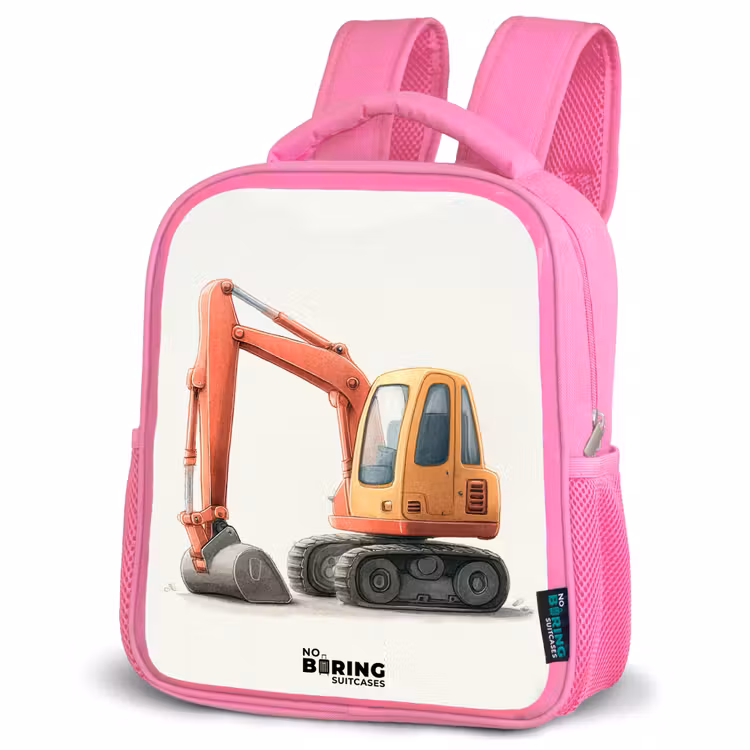 Rucksack Kind - Rosa - Bagger - Signiert - Orange — 2