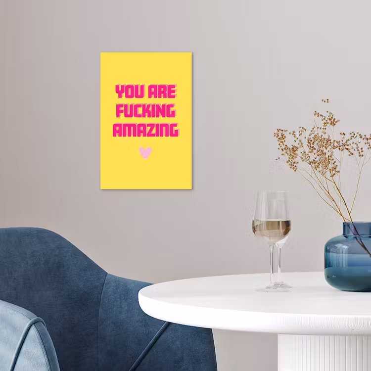 Poster - Gelb - Valentinstag - Text — 4