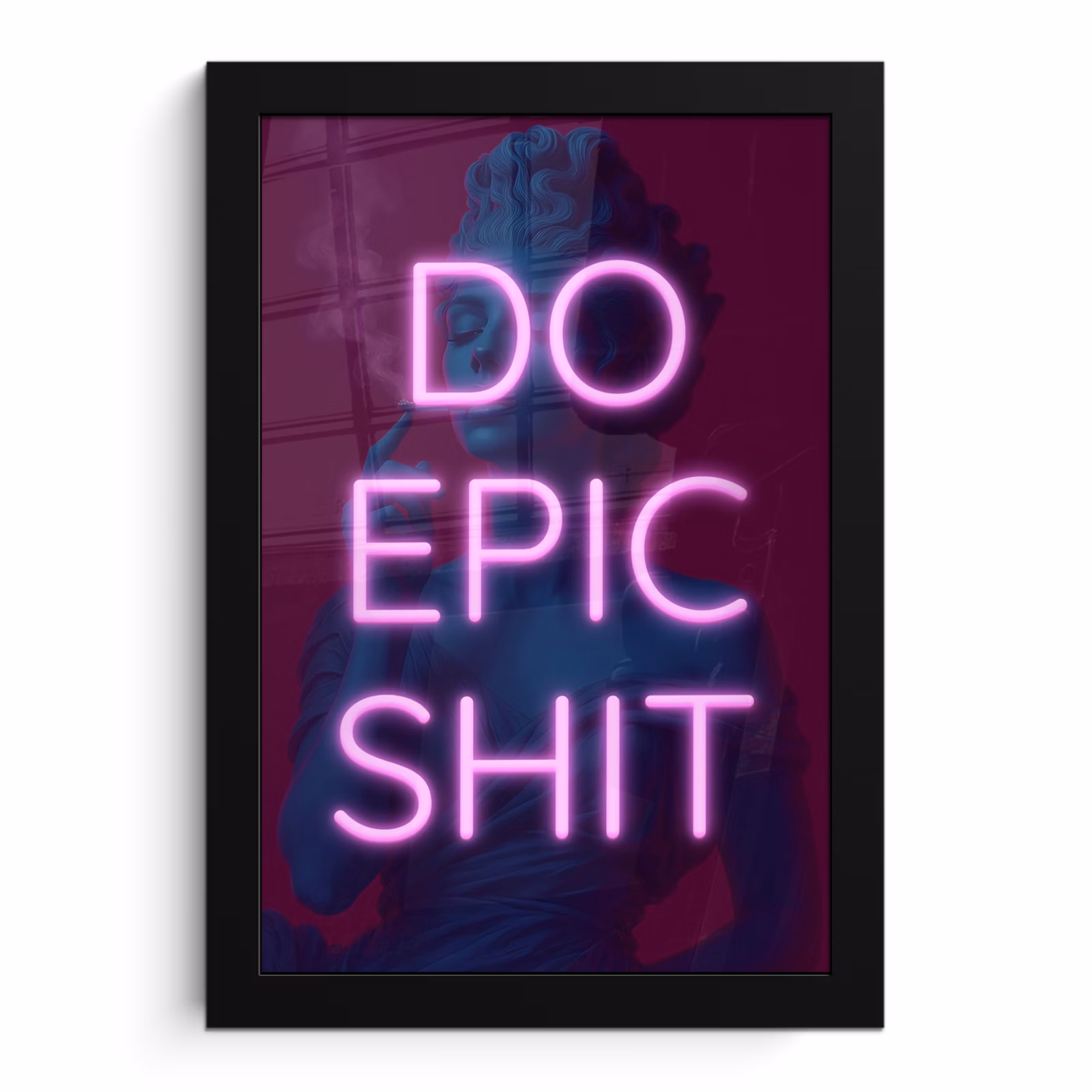 Bilder mit Rahmen - Büste - Neon - LED - Buchstaben — 1