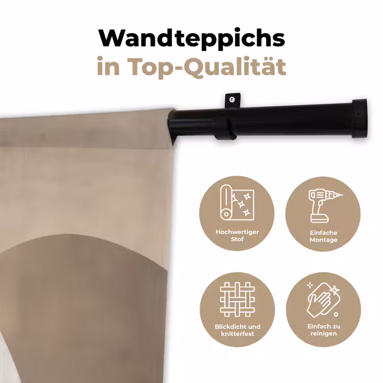 Wandteppich - Glatte Oberflächen - Harmonisch - Wellenförmig — 7