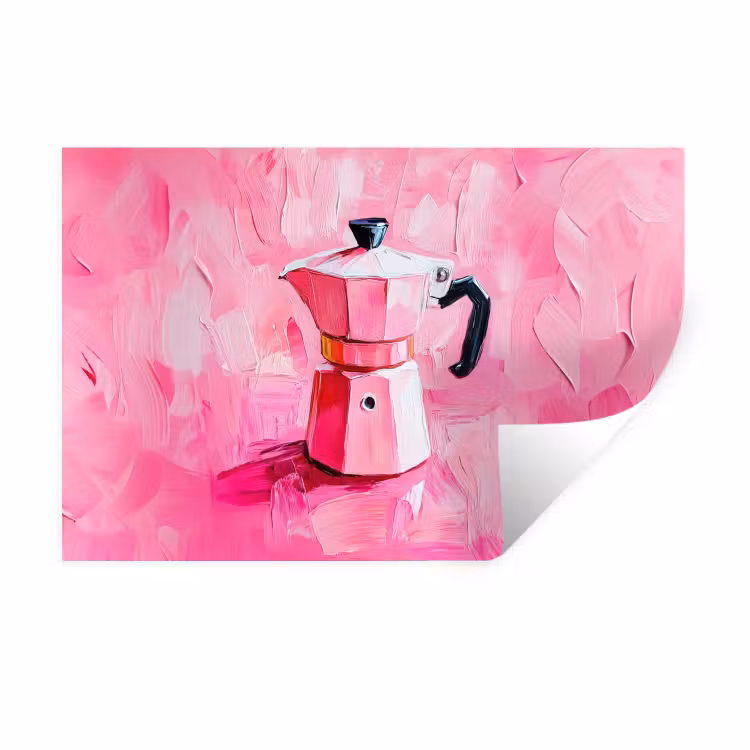 Wandtattoo – Rosa - Farbe - Kaffee — 1