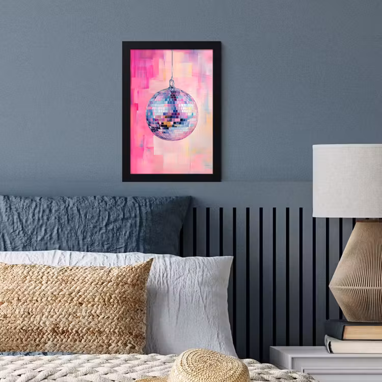 Bilder mit Rahmen - Discoball - Rosa - Farbe — 3