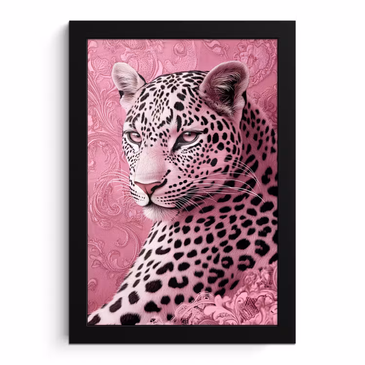 Bilder mit Rahmen - Panther - Deluxe - Rosa — 1