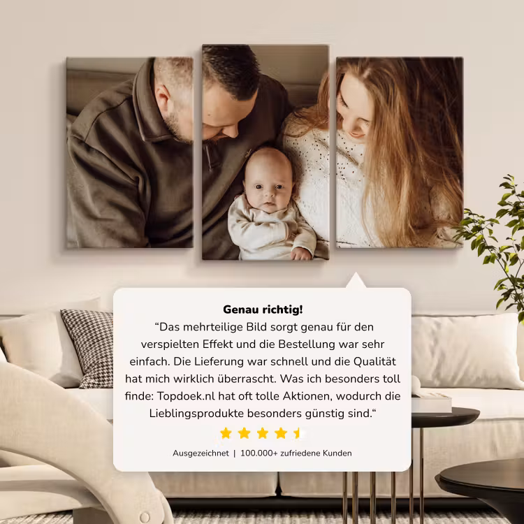 Foto auf Leinwand-Dreiteiler - 120x60 cm — 3