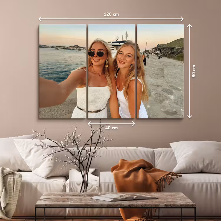 Foto auf Leinwand-Dreiteiler - 120x80 cm — 2