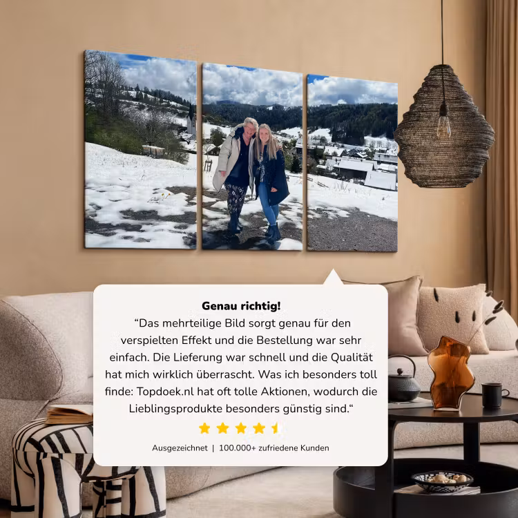 Foto auf Leinwand-Dreiteiler - 120x80 cm — 3