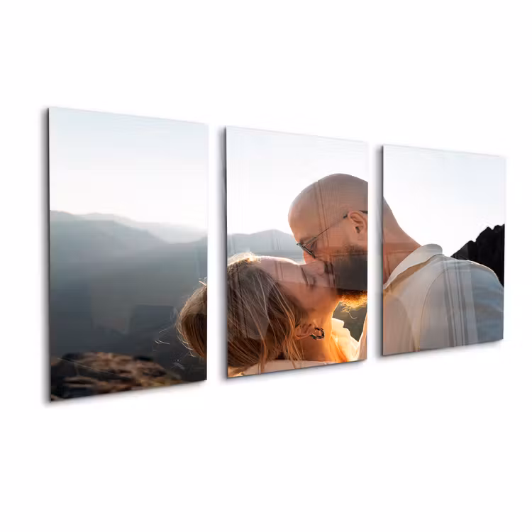 Foto auf acrylglas triptychon - 90x40 cm — 1