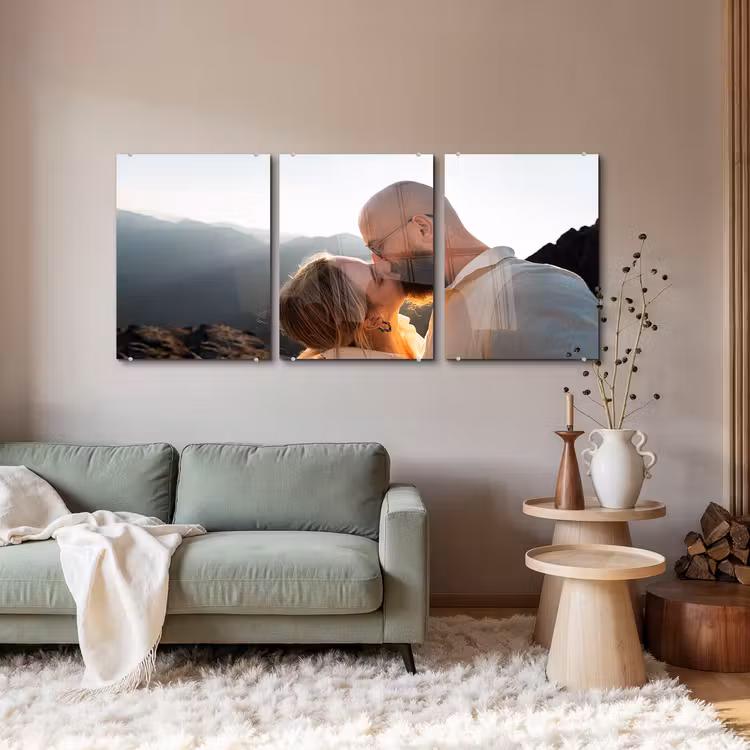 Foto auf acrylglas triptychon - 90x40 cm — 2