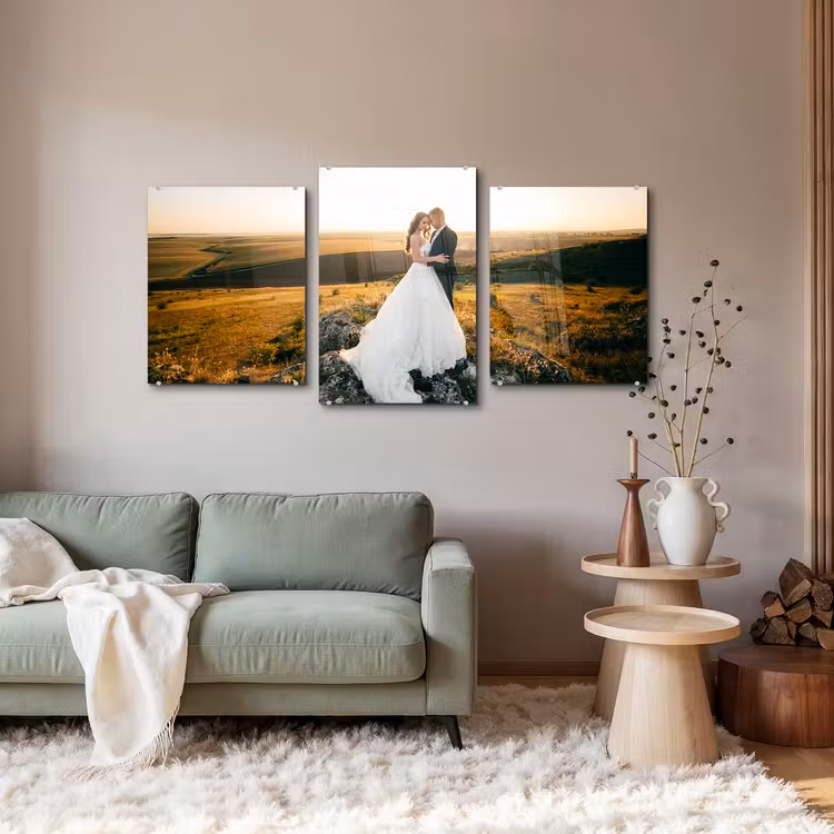 Foto auf acrylglas Dreiteiler - 120x60 cm — 2
