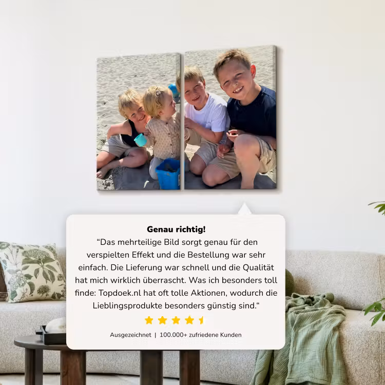 Foto auf Leinwand-Zweiteiler - 80x60 cm — 3