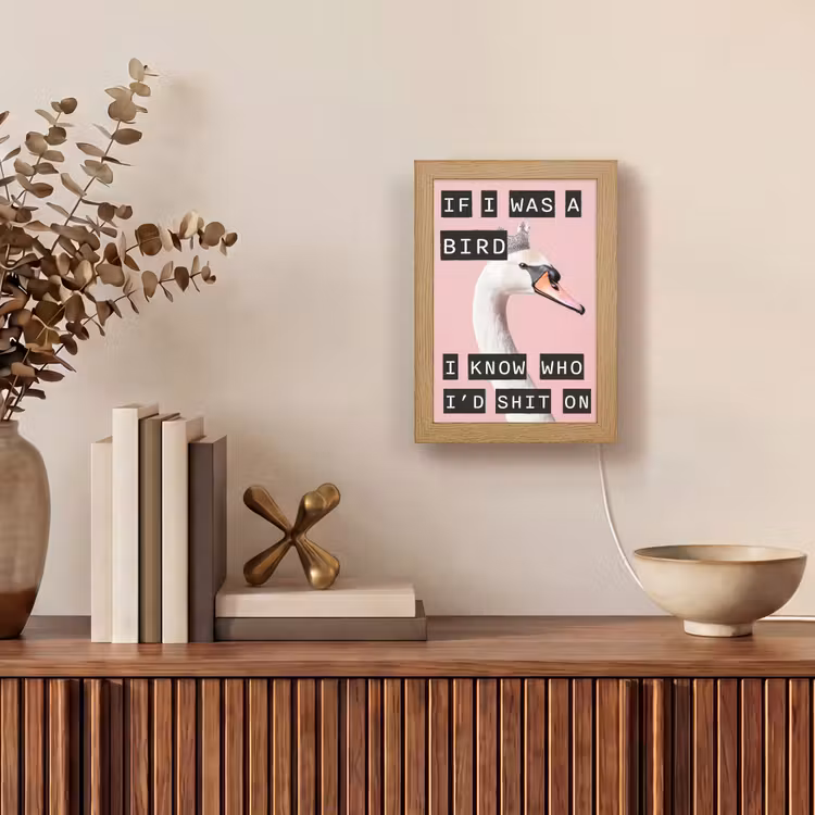 Tischlampe - Schwan - Vogel - Dekoration - Rosa — 4