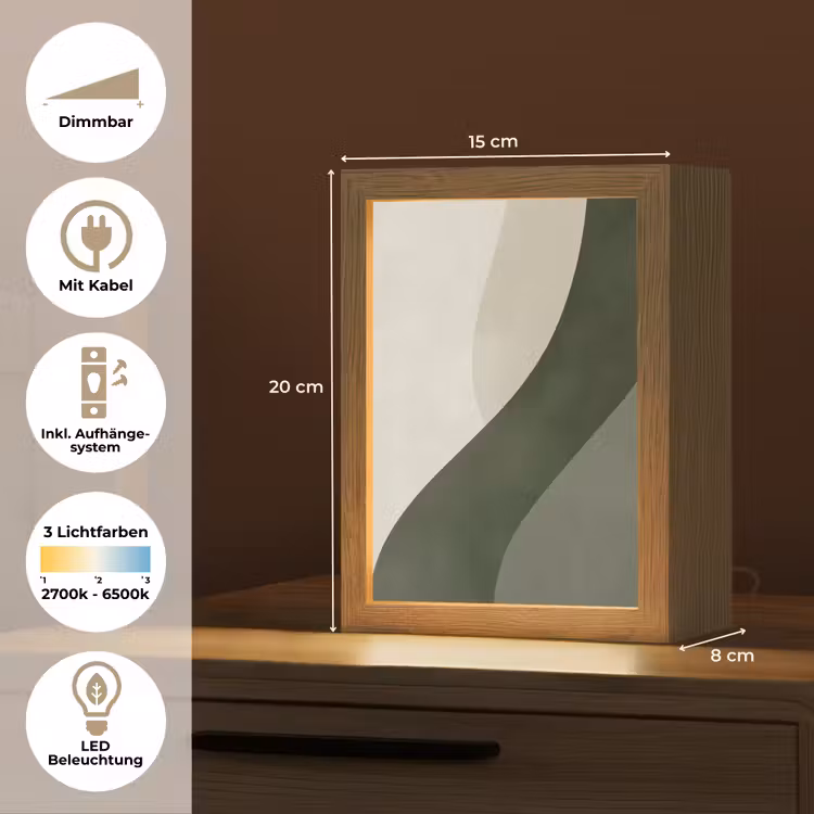 Tischlampe - Japandi - Grün - Abstrakt - Modern — 6