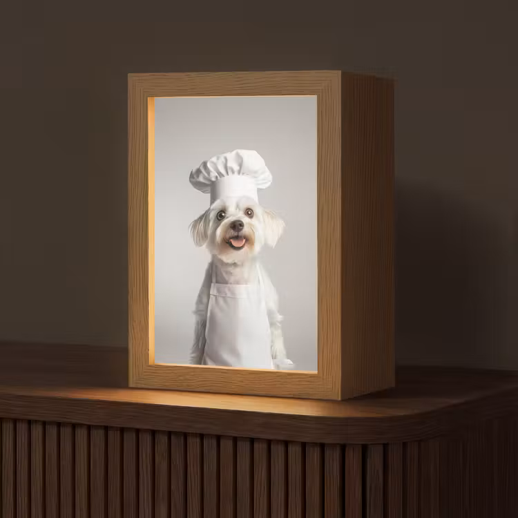 Tischlampe - Hund - Weiß - Koch — 1