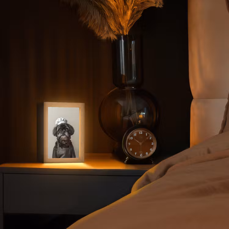 Tischlampe - Kochkleidung - Schwarz - Hund — 2
