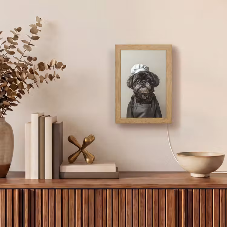 Tischlampe - Kochkleidung - Schwarz - Hund — 4