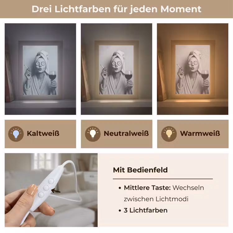 Tischlampe - Frau - Maske - Wein - Zigarette — 7