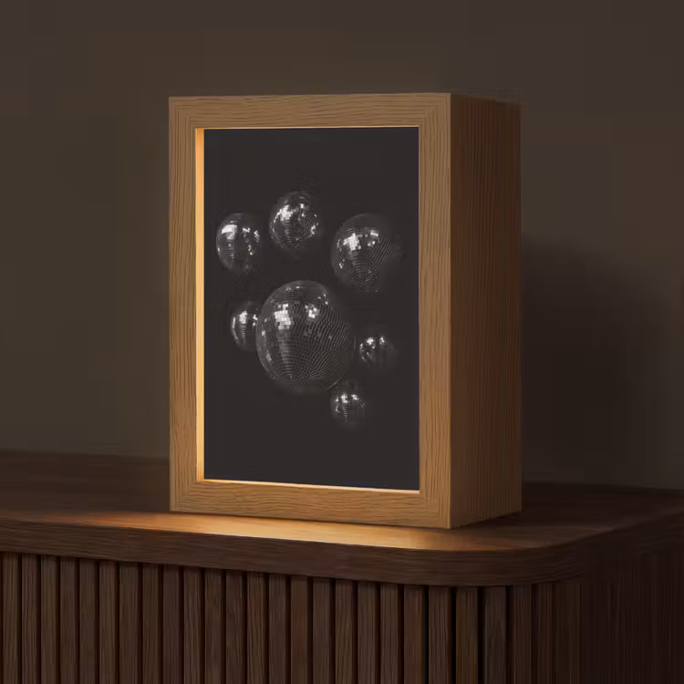 Tischlampe - Disco-Kugeln - Minimalistisch - Schwarz — 1